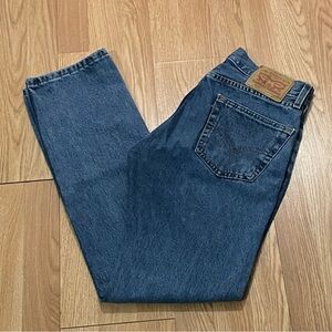 Levis 505 Men’s 29x32 (29x31) Straight Fit Jeans Medium Blue Denim
